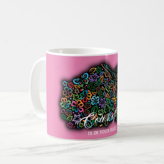 Elelgante Farbe des Lebensdesigns Kaffeetasse (Vorderseite Links)