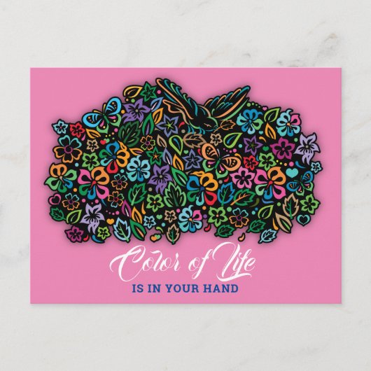 Elelgante Farbe des Lebensdesigns Postkarte (Vorderseite)