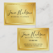 Elelgantgolden auf Goldfeldern Minimalistisch 3.5x Visitenkarte (Vorne/Hinten)