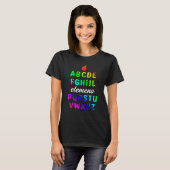 Elemeno Alphabet Preschool Kindergarten School Tee (Vorne ganz)