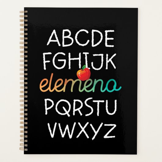 Elemeno Alphabet Preschool Kindergarten - Schule Planer (Vorderseite)