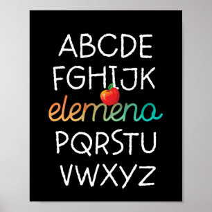 Elemeno Alphabet Preschool Kindergarten - Schule Poster