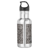 element_001aChemische Elemente Edelstahlflasche (Rückseite)