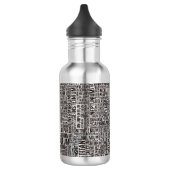 element_001aChemische Elemente Edelstahlflasche (Links)