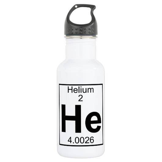 Element 002 - Er - Helium (voll) Trinkflasche (Vorderseite)