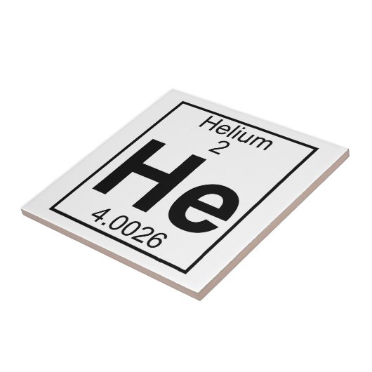 Element 002 - He - Helium (Vollständig) Fliese (Seite)