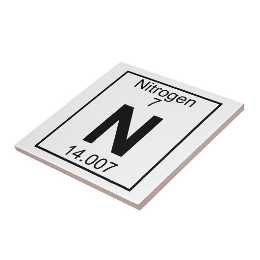 Element 007 - N - Stickstoff (voll) Fliese (Seite)
