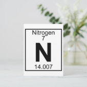 Element 007 - N - Stickstoff (vollständig) Postkarte (Stehend Vorderseite)