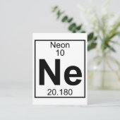 Element 010 - Ne - Neon (Vollständig) Postkarte (Stehend Vorderseite)