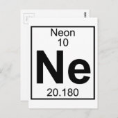 Element 010 - Ne - Neon (Vollständig) Postkarte (Vorne/Hinten)