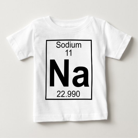 Element 011 - Na - Natrium (voll) Baby T-shirt (Vorderseite)