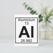 Element 013 - Al - Aluminium (vollständig) Postkarte (Stehend Vorderseite)
