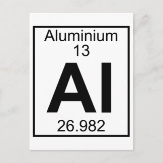 Element 013 - Al - Aluminium (vollständig) Postkarte