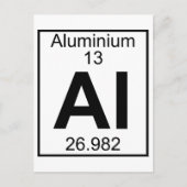 Element 013 - Al - Aluminium (vollständig) Postkarte (Vorderseite)