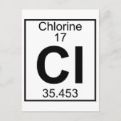 Element 017 - Cl - Chlor (vollständig) Postkarte (Vorderseite)
