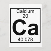 Element 020 - Ca - Calcium (vollständig) Postkarte (Vorderseite)