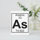 Element 033 - As - Arsen (vollständig) Postkarte (Stehend Vorderseite)
