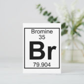 Element 035 - Br - Bromine (Vollständig) Postkarte (Stehend Vorderseite)