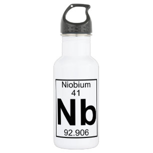 Element 041 - Notiz: - Niobium (voll) Edelstahlflasche