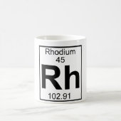 Element 045 - Relative Feuchtigkeit - Rhodium Kaffeetasse (Mittel)