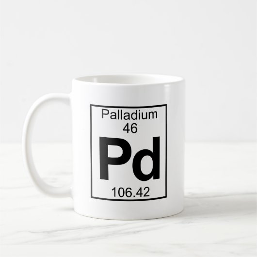 Element 046 - Palladium - Palladium (voll) Kaffeetasse (Links)