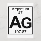 Element 047 - Ag - Argentum (Voll) Postkarte (Vorderseite)
