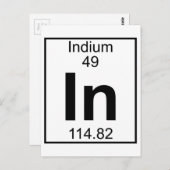Element 049 - In - Indium (vollständig) Postkarte (Vorne/Hinten)