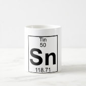 Element 050 - Sn - Zinn (voll) Kaffeetasse (Mittel)