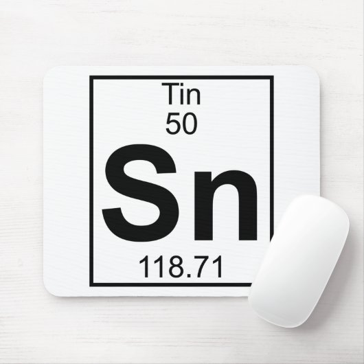 Element 050 - Sn - Zinn (voll) Mousepad (Mit Mouse)