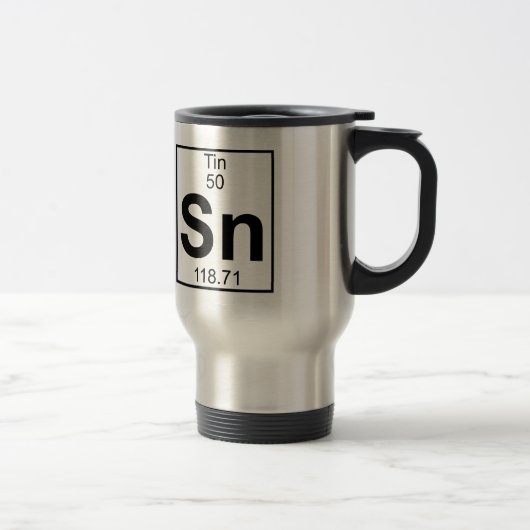 Element 050 - Sn - Zinn (voll) Reisebecher (Rechts)