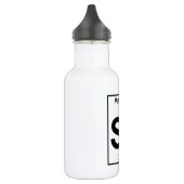 Element 051 - Sb - Antimon (voll) Edelstahlflasche (Links)