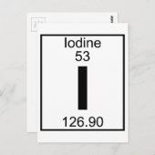 Element 053 - I - Jod (Voll) Postkarte (Vorne/Hinten)