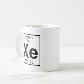 Element 054 - Xe - Xenon (voll) Kaffeetasse (Vorderseite Links)