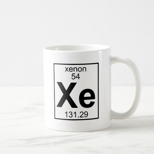 Element 054 - Xe - Xenon (voll) Kaffeetasse (Rechts)