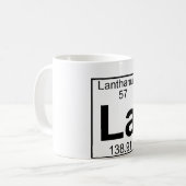 Element 057 - La - Lanthan (voll) Kaffeetasse (Vorderseite Links)