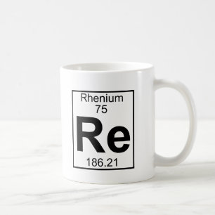 Element 075 - Re - Rhenium (voll) Kaffeetasse