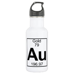 Element 079 - Au - Gold (voll) Trinkflasche