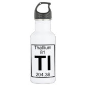 Element 081 - Zeitlimit - Thallium (voll) Edelstahlflasche (Vorderseite)
