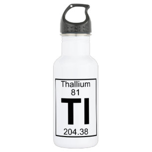 Element 081 - Zeitlimit - Thallium (voll) Edelstahlflasche