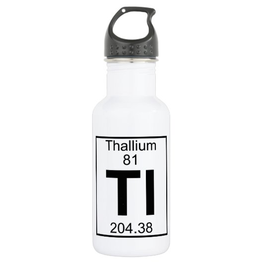 Element 081 - Zeitlimit - Thallium (voll) Edelstahlflasche (Vorderseite)