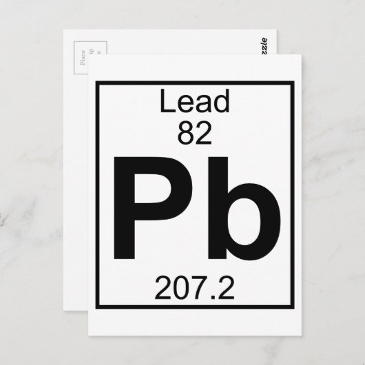 Element 082 - PB - Blei (vollständig) Postkarte (Vorne/Hinten)