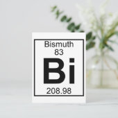 Element 083 - Bi - Bismuth (Voll) Postkarte (Stehend Vorderseite)