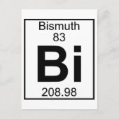 Element 083 - Bi - Bismuth (Voll) Postkarte (Vorderseite)