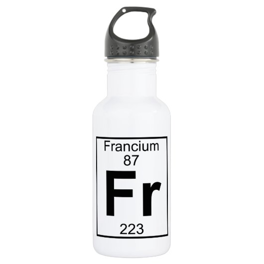 Element 087 - Franc - Francium (voll) Trinkflasche (Vorderseite)