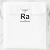 Element 088 - Ra - Radium (Vollständig) Quadratischer Aufkleber (Tasche)