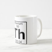 Element 090 - Th - Thorium (voll) Kaffeetasse (VorderseiteRechts)