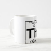 Element 090 - Th - Thorium (voll) Kaffeetasse (Vorderseite Links)