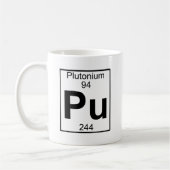 Element 094 - PU - Plutonium (voll) Kaffeetasse (Links)