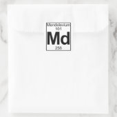 Element 101 - Md - Mendelevium (Full) Quadratischer Aufkleber (Tasche)