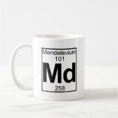 Element 101 - Md - Mendelevium (voll) Kaffeetasse (Links)